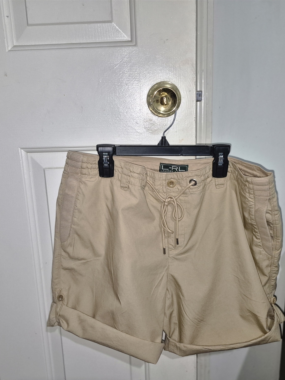 Ralph Lauren Khaki Drawstring Bermuda Shorts - Picture 2 of 8